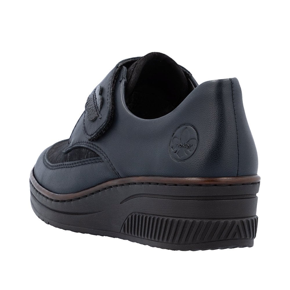 Rieker 487C0 Touch Strap Fastening Shoe - Blue - image 004 |ww_colour=blue|ww_order=004|