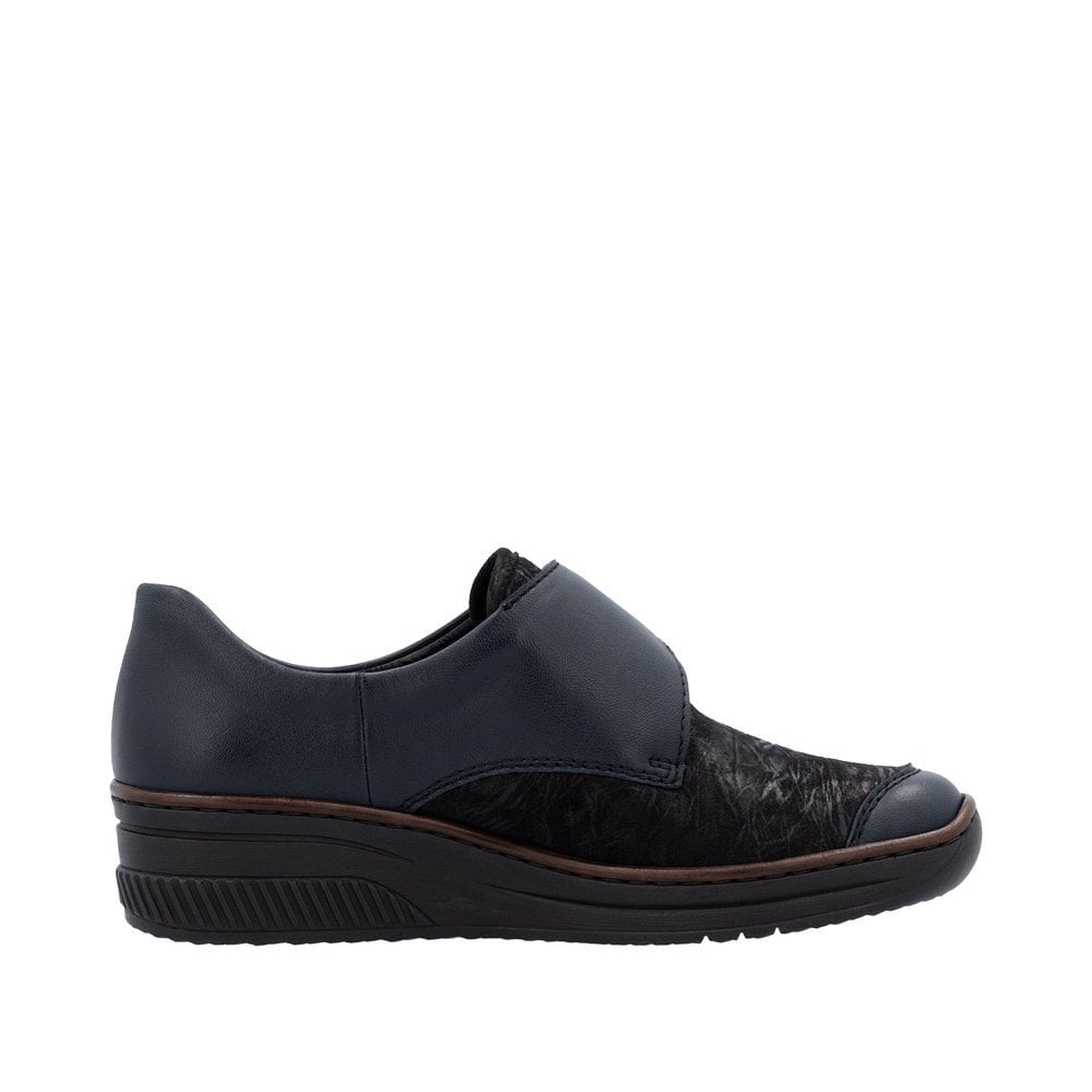 Rieker 487C0 Touch Strap Fastening Shoe - Blue - image 005 |ww_colour=blue|ww_order=005|