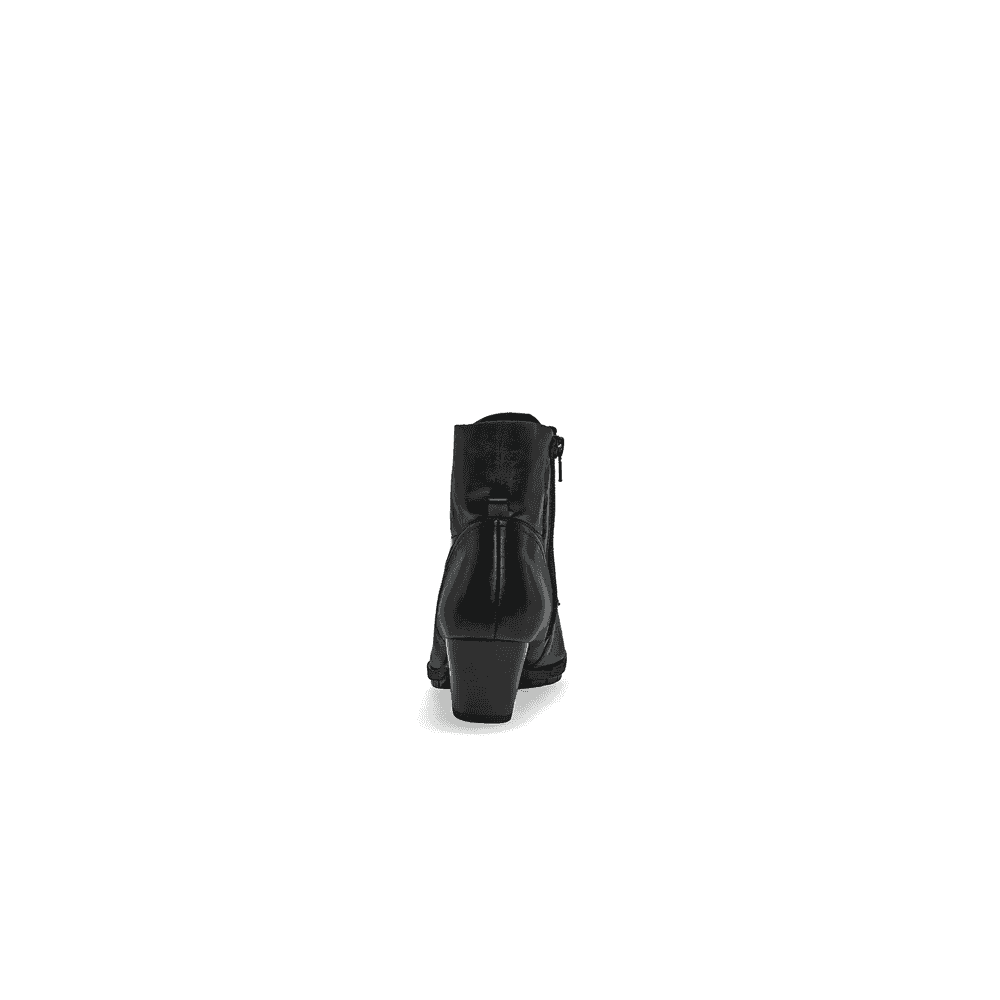 Gabor 605 Optimum Lace/Zip Up Ankle Boot - Black Leather - image 002 |ww_colour=black-leather|ww_order=002|