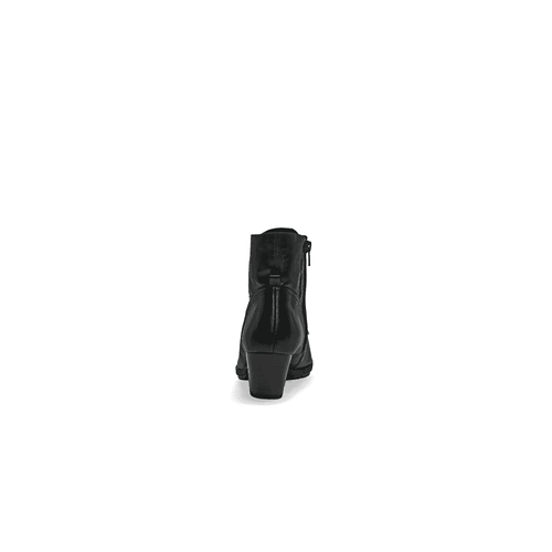 Gabor 605 Optimum Lace/Zip Up Ankle Boot - Black Leather - image 002 |ww_colour=black-leather|ww_order=002|