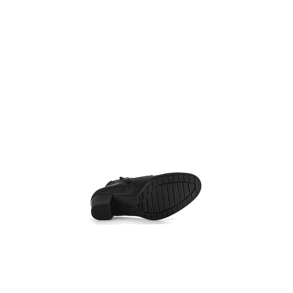 Gabor 605 Optimum Lace/Zip Up Ankle Boot - Black Leather - image 003 |ww_colour=black-leather|ww_order=003|