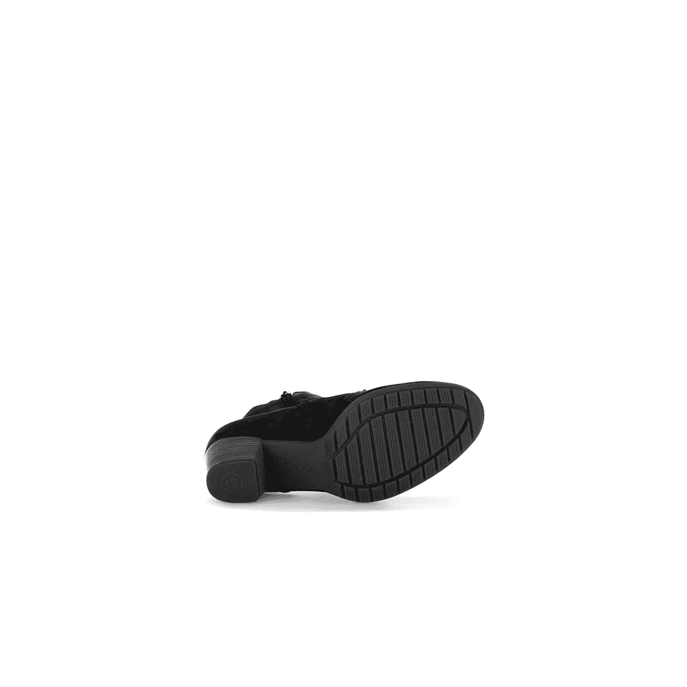Gabor 605 Optimum Lace/Zip Up Ankle Boot - Black Nubuck - image 002 |ww_colour=black-nubuck|ww_order=002|