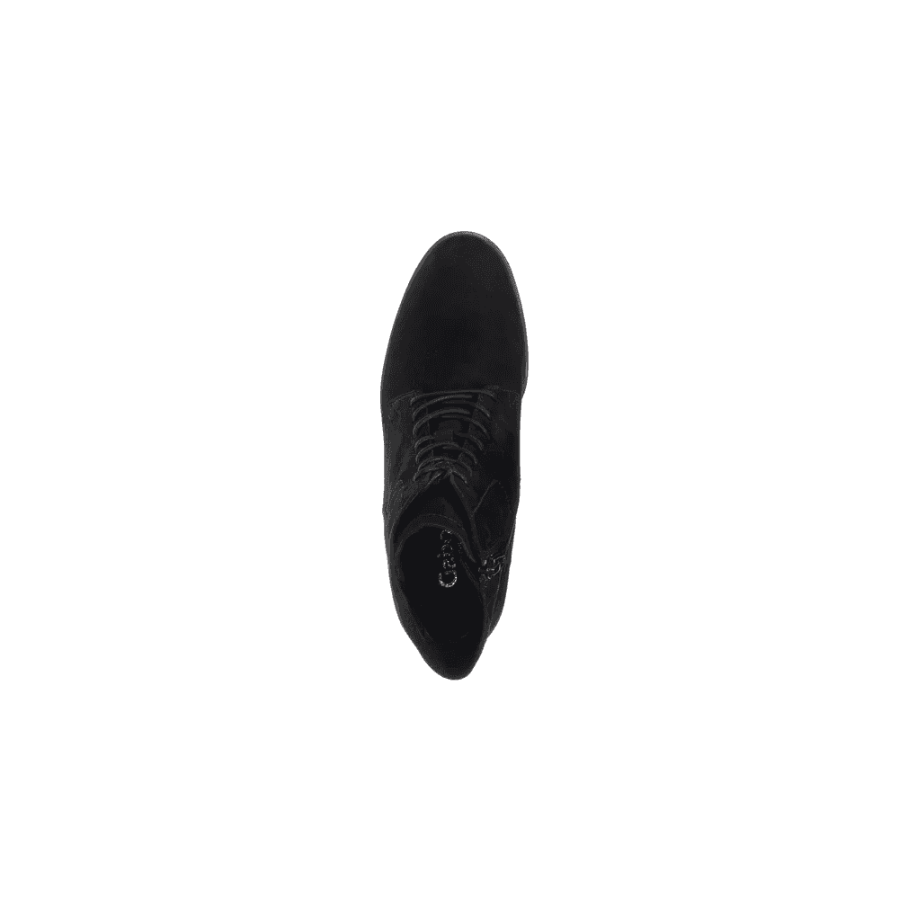 Gabor 605 Optimum Lace/Zip Up Ankle Boot - Black Nubuck - image 005 |ww_colour=black-nubuck|ww_order=005|
