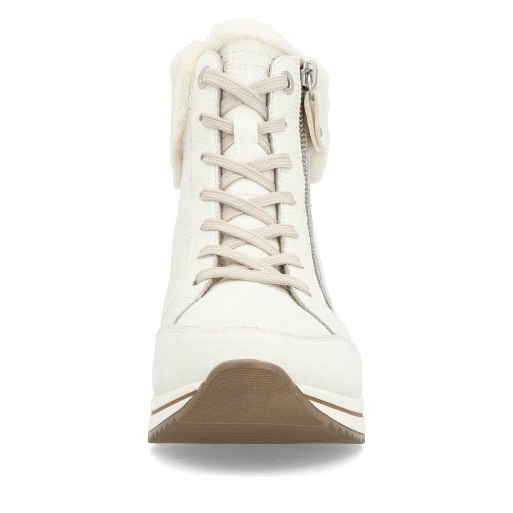 Remonte DOT77 Wide Fit Tex Lambswool Lined Boot - White - image 002 |ww_colour=white|ww_order=002|