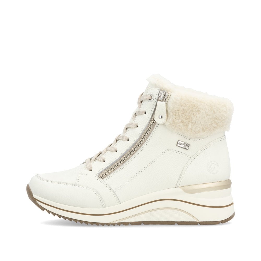 Remonte DOT77 Wide Fit Tex Lambswool Lined Boot - White - image 003 |ww_colour=white|ww_order=003|