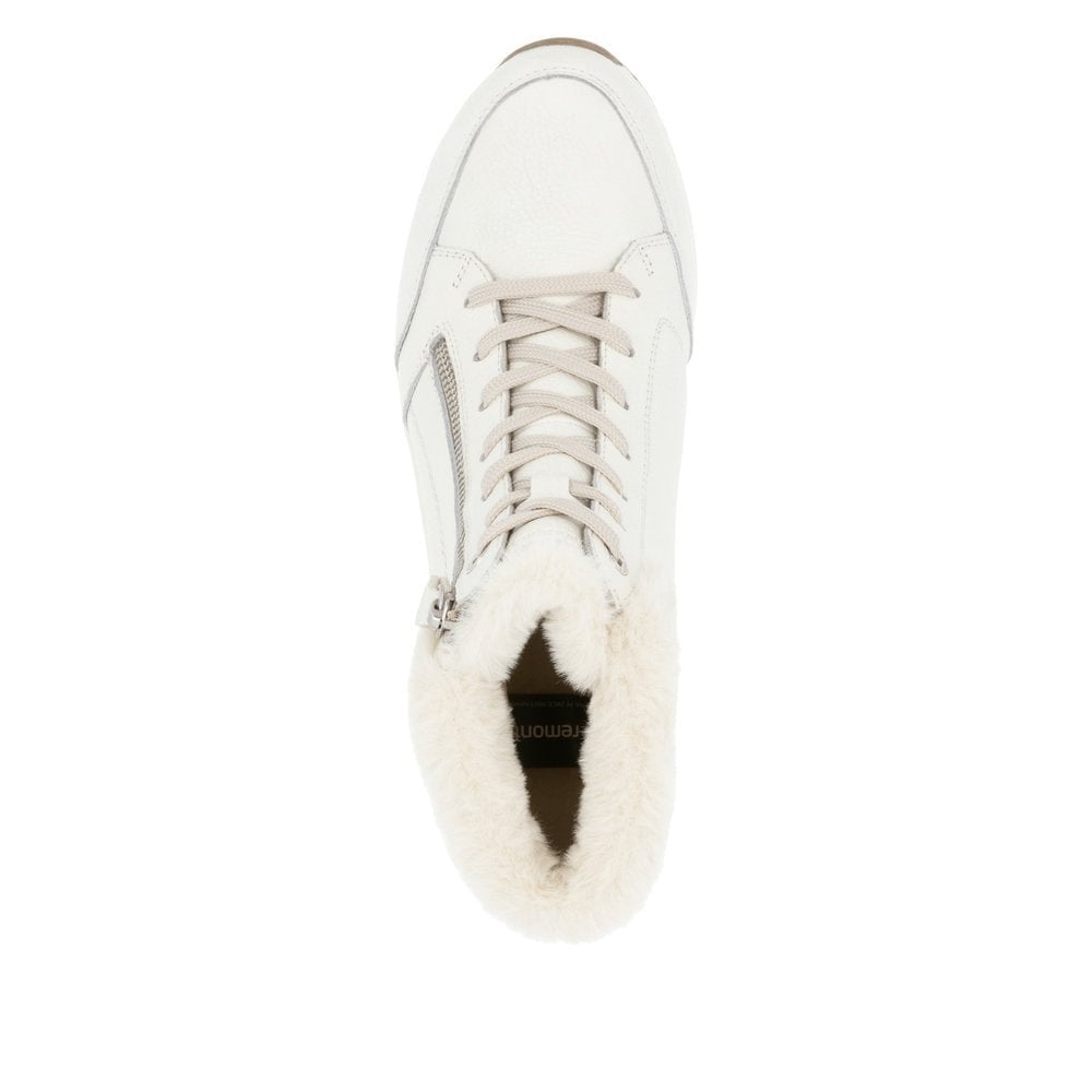 Remonte DOT77 Wide Fit Tex Lambswool Lined Boot - White - image 004 |ww_colour=white|ww_order=004|
