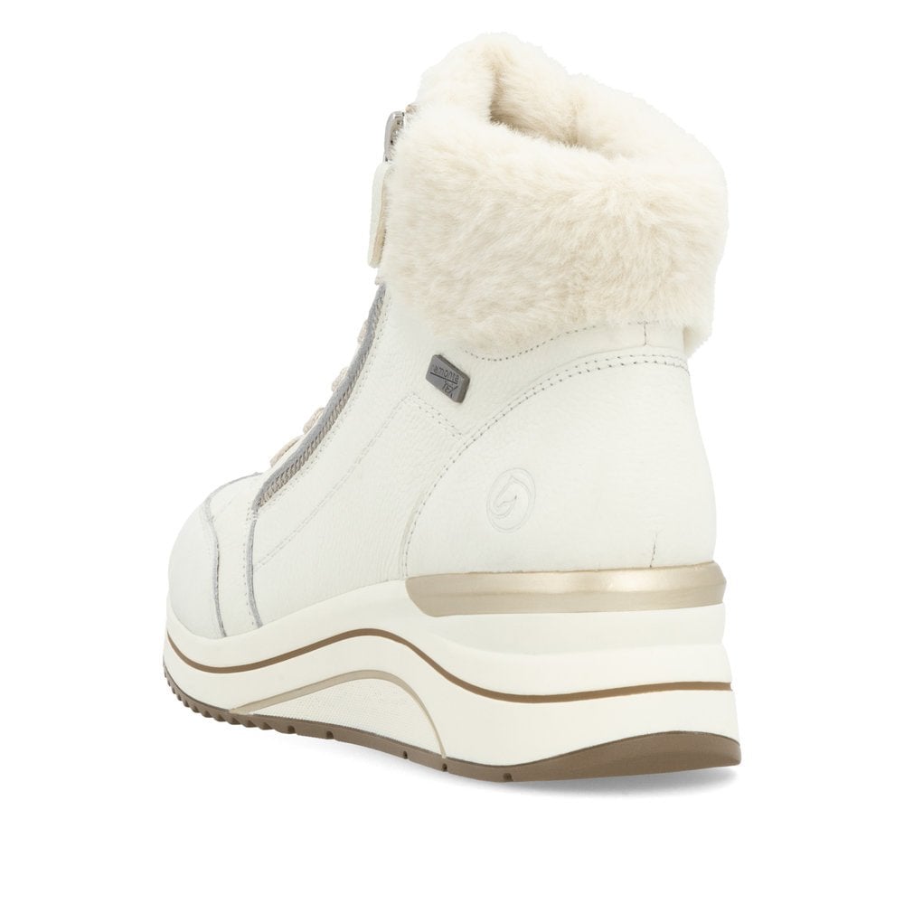 Remonte DOT77 Wide Fit Tex Lambswool Lined Boot - White - image 005 |ww_colour=white|ww_order=005|