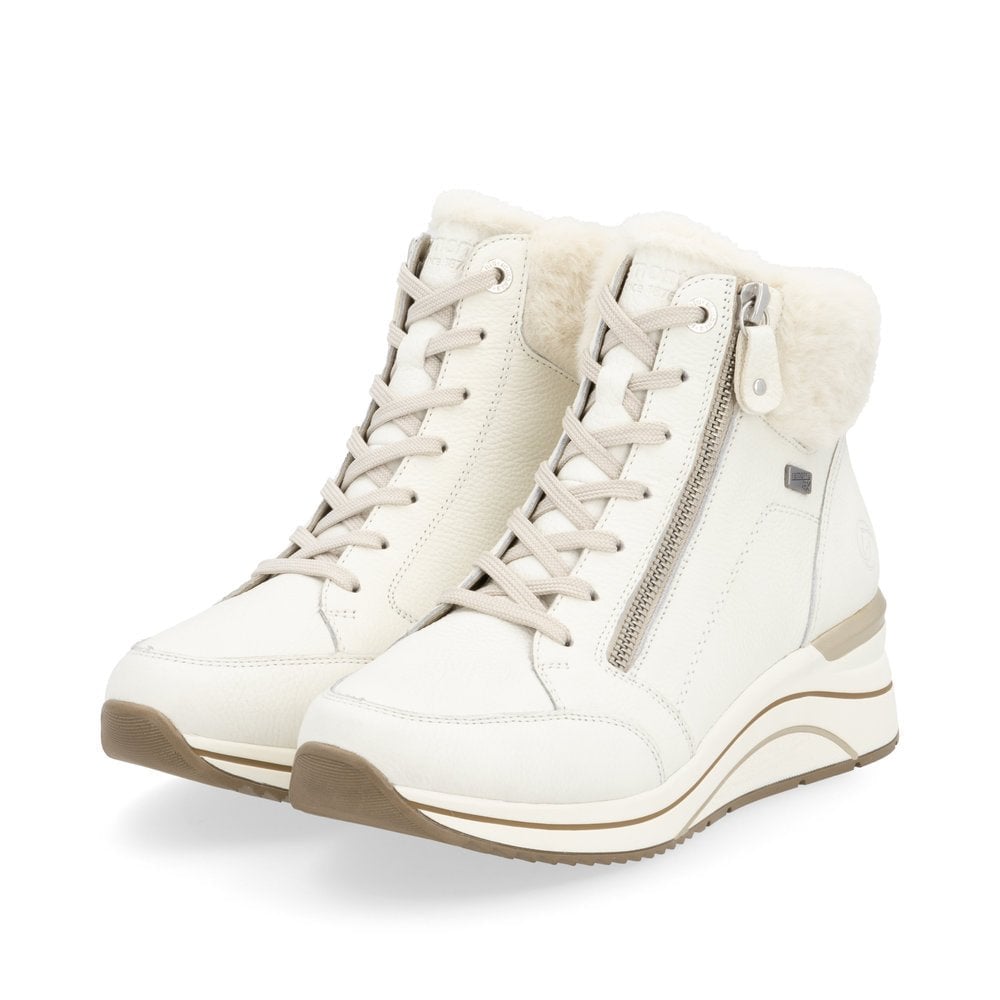 Remonte DOT77 Wide Fit Tex Lambswool Lined Boot - White - image 007 |ww_colour=white|ww_order=007|
