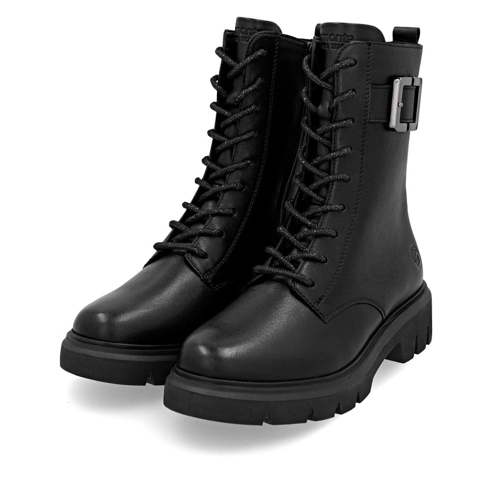 Remonte D1W82 Zip or Lace/Zip Boot - Black - image 008 |ww_colour=black|ww_order=008|