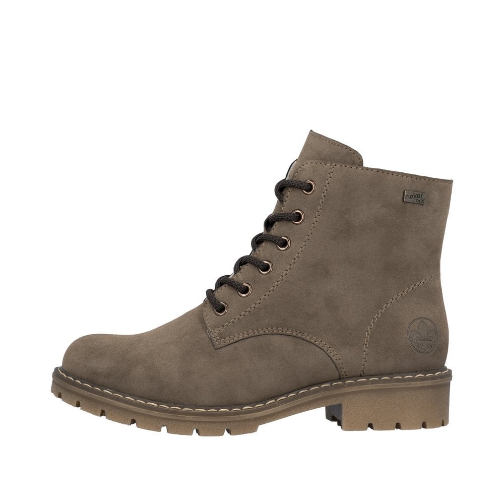 Rieker Y9103 Lace /Zip Up Water Resistant Ankle Boot - Brown - image 005 |ww_colour=brown|ww_order=005|