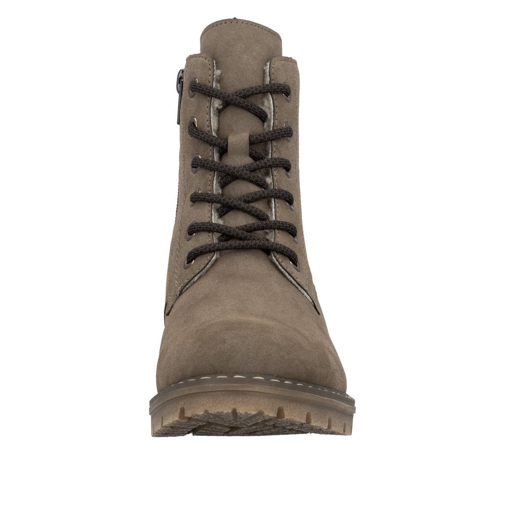 Rieker Y9103 Lace /Zip Up Water Resistant Ankle Boot - Brown - image 006 |ww_colour=brown|ww_order=006|