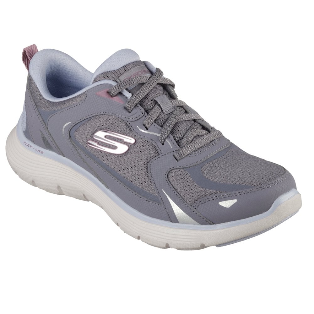 Skechers 150219 Flex Appeal 5 Retro Rush - Charcoal - image 001 |ww_colour=charcoal|ww_order=001|