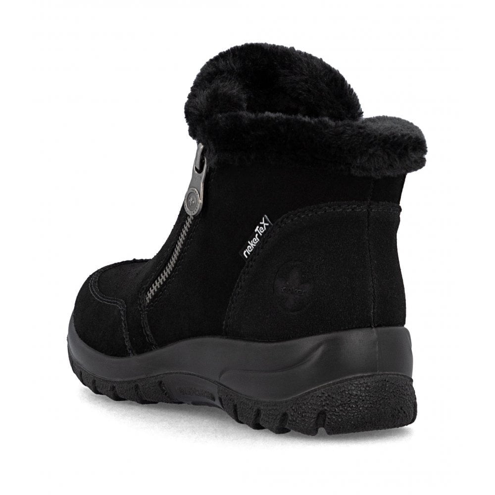 Rieker L7188 Zip Up Water Resistant Ankle Boot - Black - image 002 |ww_colour=black|ww_order=002|