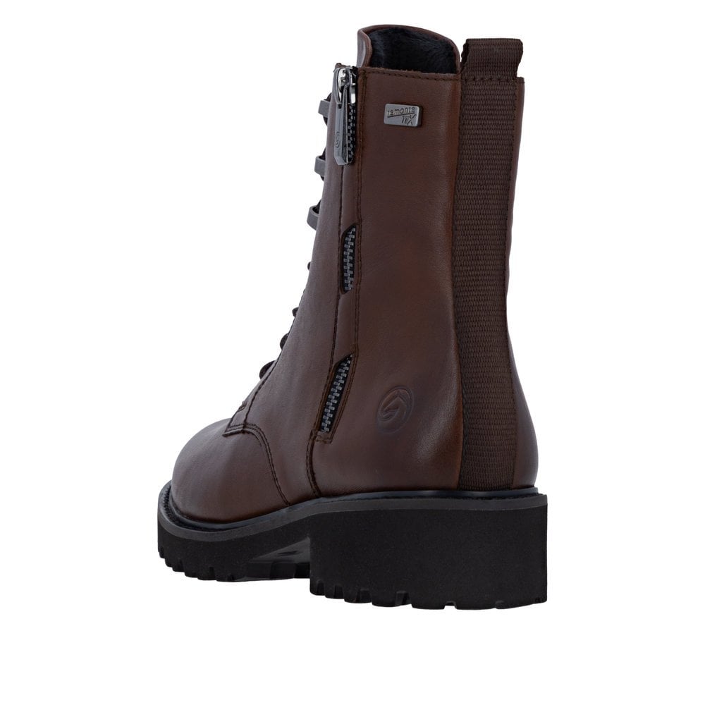 Remonte D8656 Zip/Lace-up boot - Brown - image 004 |ww_colour=brown|ww_order=004|