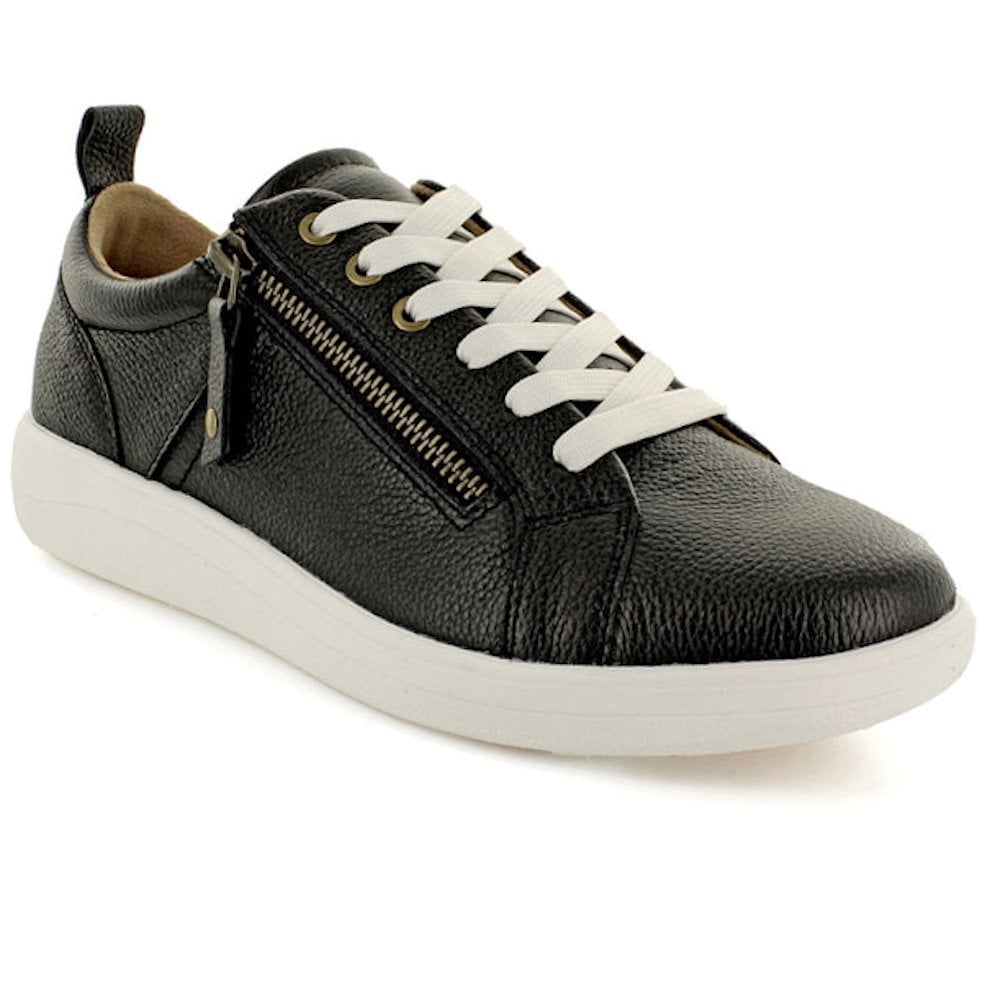 Strive Talia Zip/Lace Up Casual Shoe - Black - image 001 |ww_colour=black|ww_order=001|