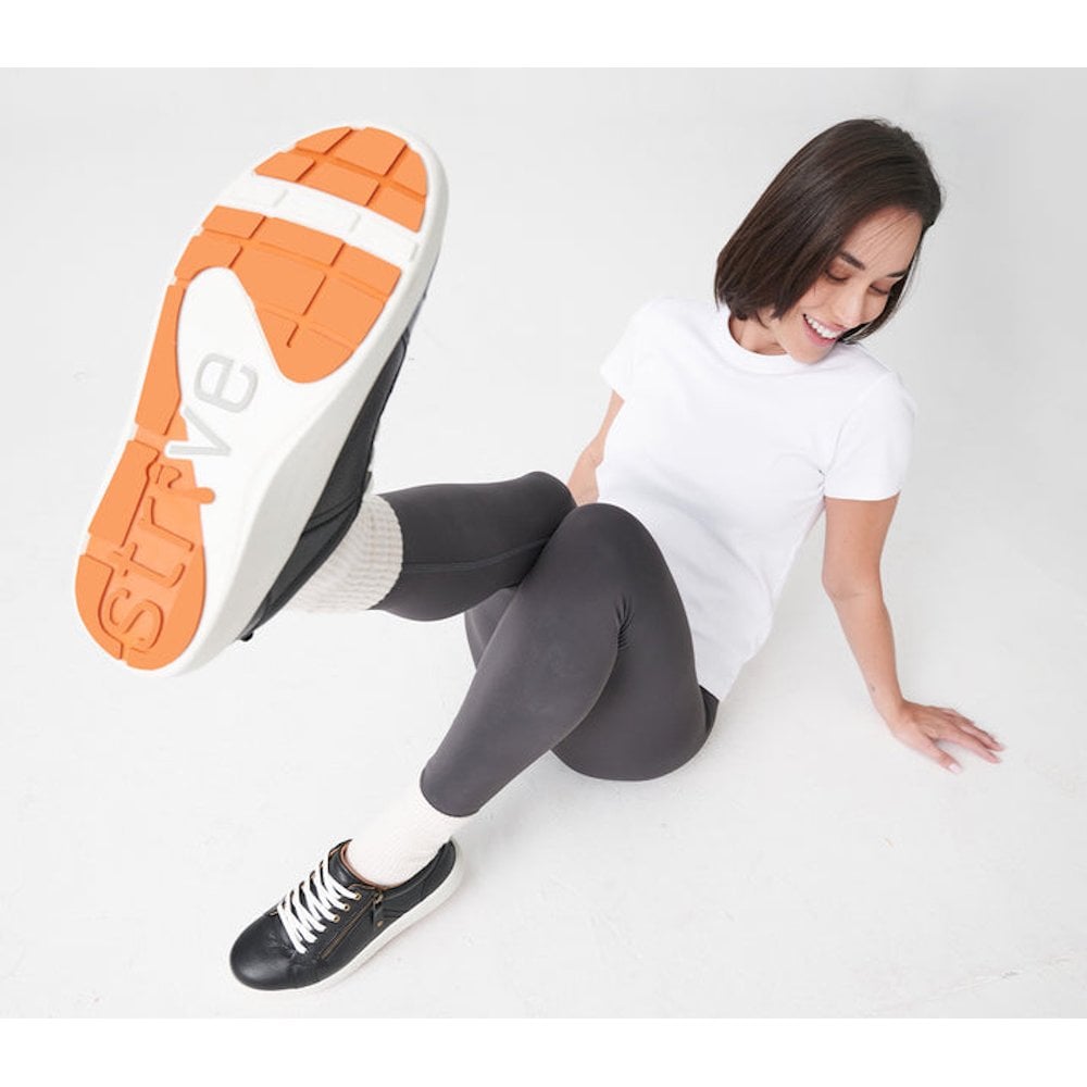 Strive Talia Zip/Lace Up Casual Shoe - Black - image 004 |ww_colour=black|ww_order=004|