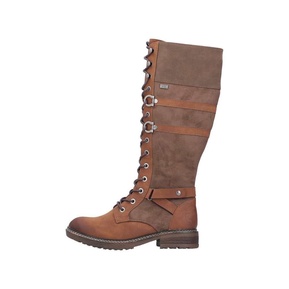 Rieker 94732 Long Lace Up/Zip Boot - Brown - image 006 |ww_colour=brown|ww_order=006|
