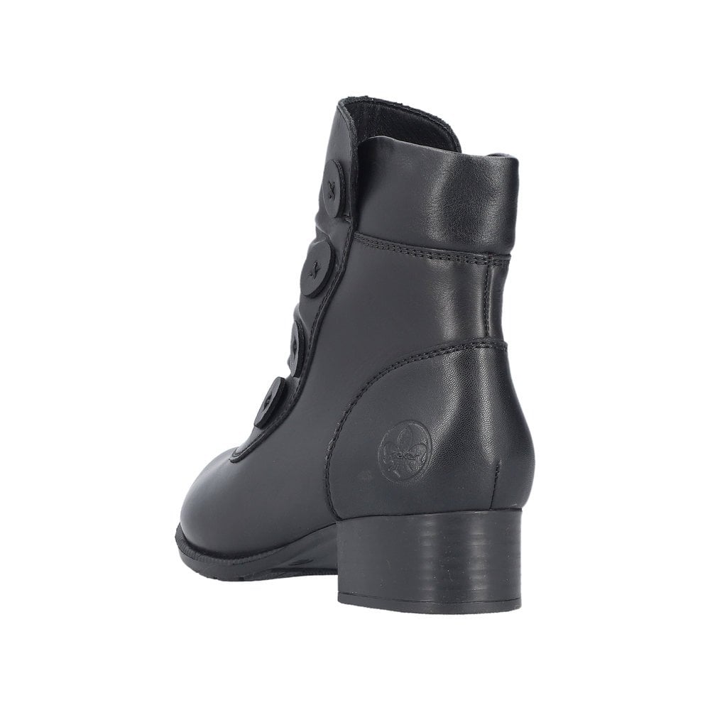 Rieker 78659 Zip Up Ankle Boot - Black - image 002 |ww_colour=black|ww_order=002|