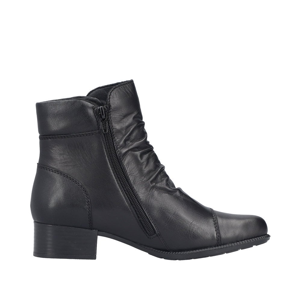 Rieker 78659 Zip Up Ankle Boot - Black - image 003 |ww_colour=black|ww_order=003|