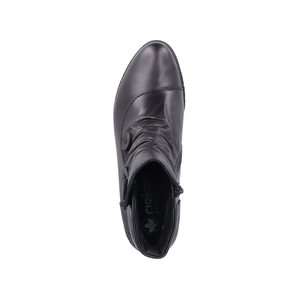 Rieker 78659 Zip Up Ankle Boot - Black - image 009 |ww_colour=black|ww_order=009|