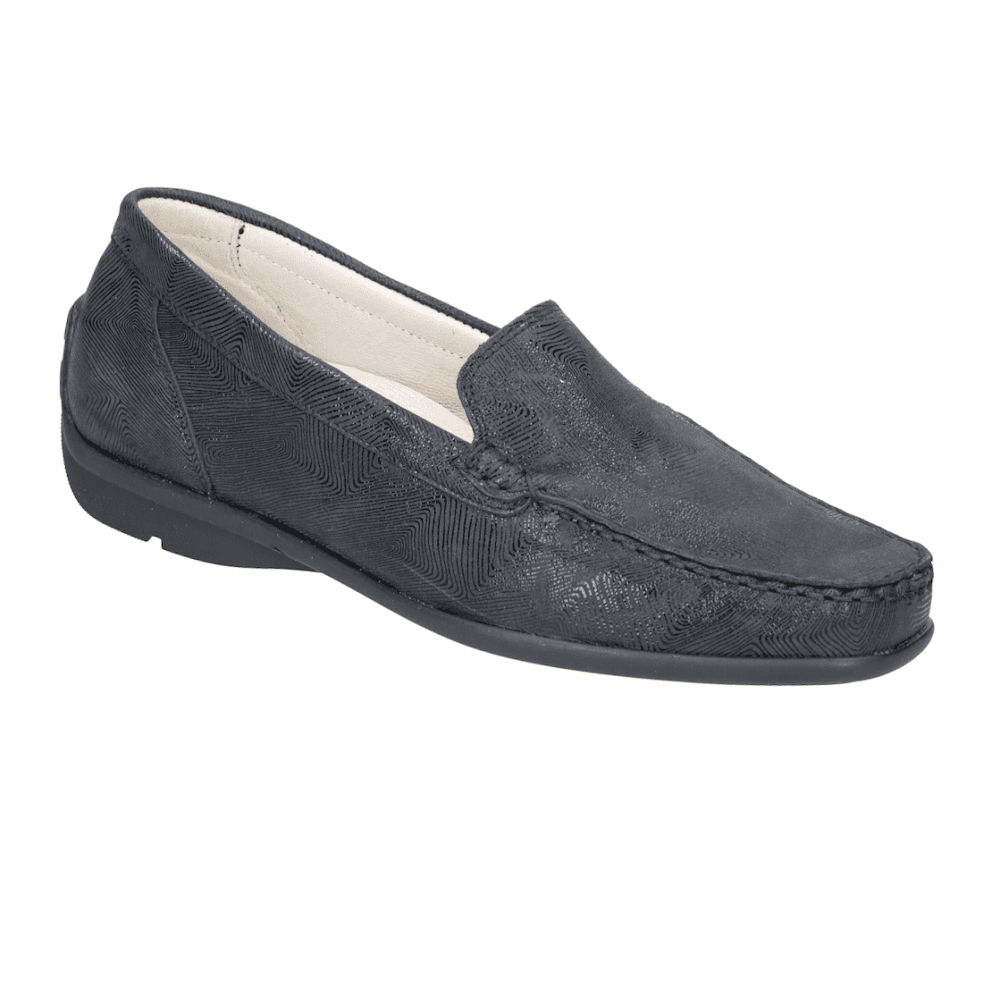 Waldlaufer Harriet Wide Fit Moccasin Shoe - Schwarz - image 001 |ww_colour=schwarz|ww_order=001|