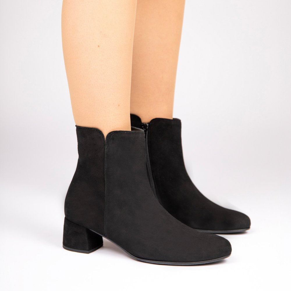 Gabor 8036.01.002 Abbey Suede Black Ankle Boot