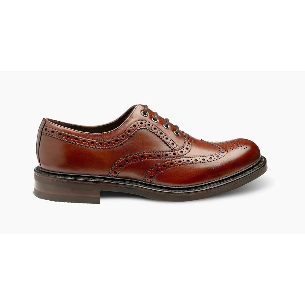 Loake Edward Tan Leather Brogue Shoe - Mahogany - image 004 |ww_colour=mahogany|ww_order=004|