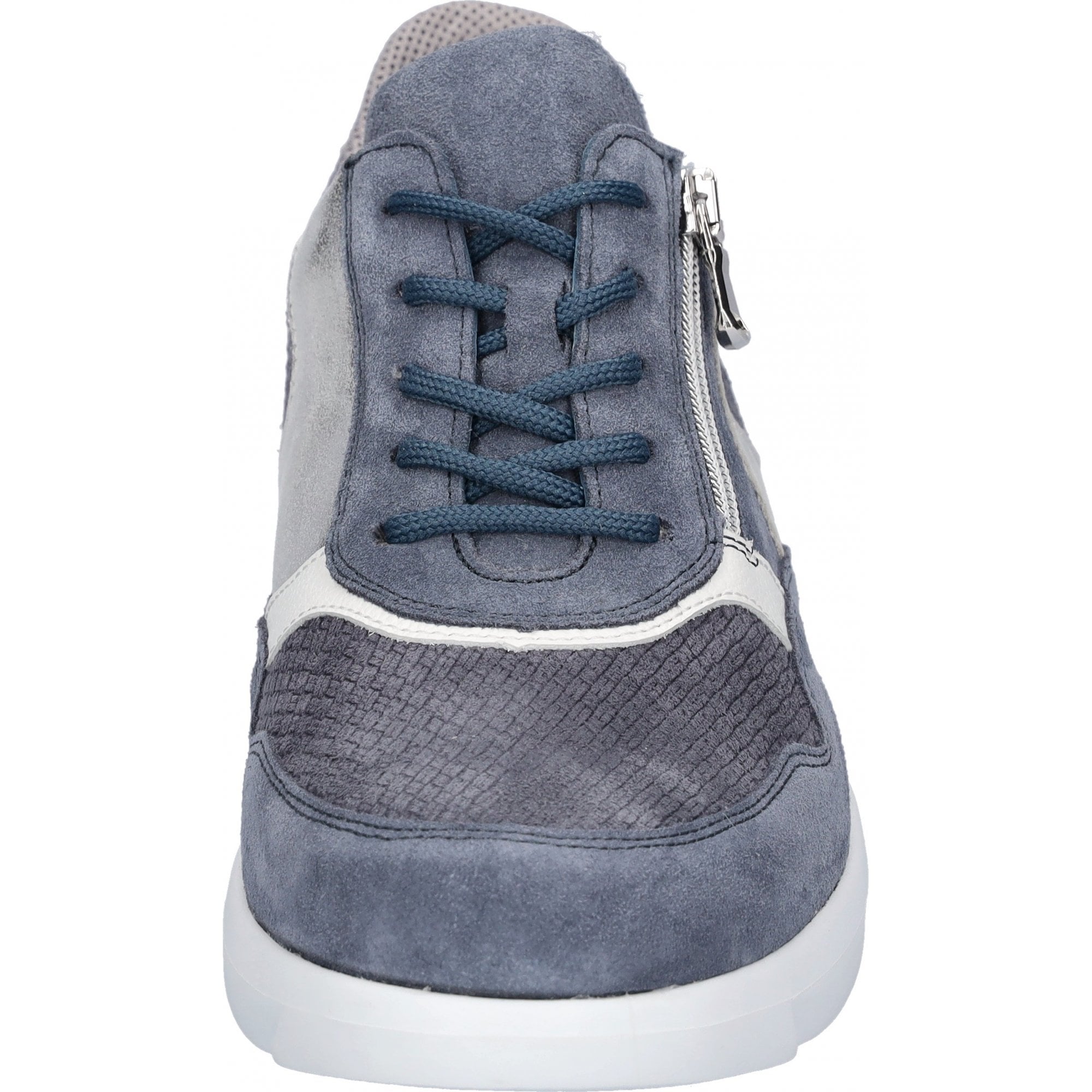 Waldlaufer K-Funky Extra Wide Fit Lace/Zip Up Shoe - Jeans - image 002 |ww_colour=jeans|ww_order=002|