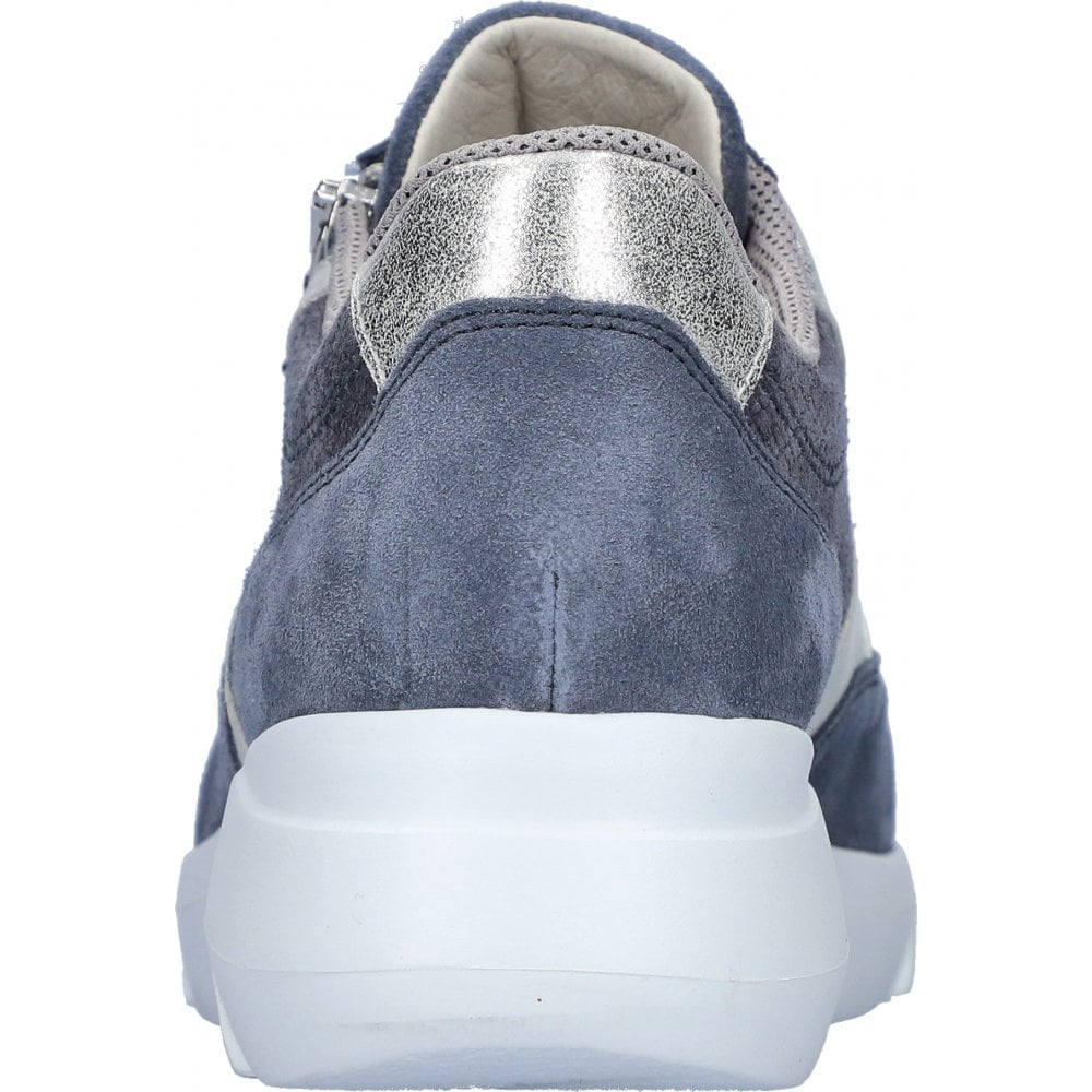 Waldlaufer K-Funky Extra Wide Fit Lace/Zip Up Shoe - Jeans - image 004 |ww_colour=jeans|ww_order=004|
