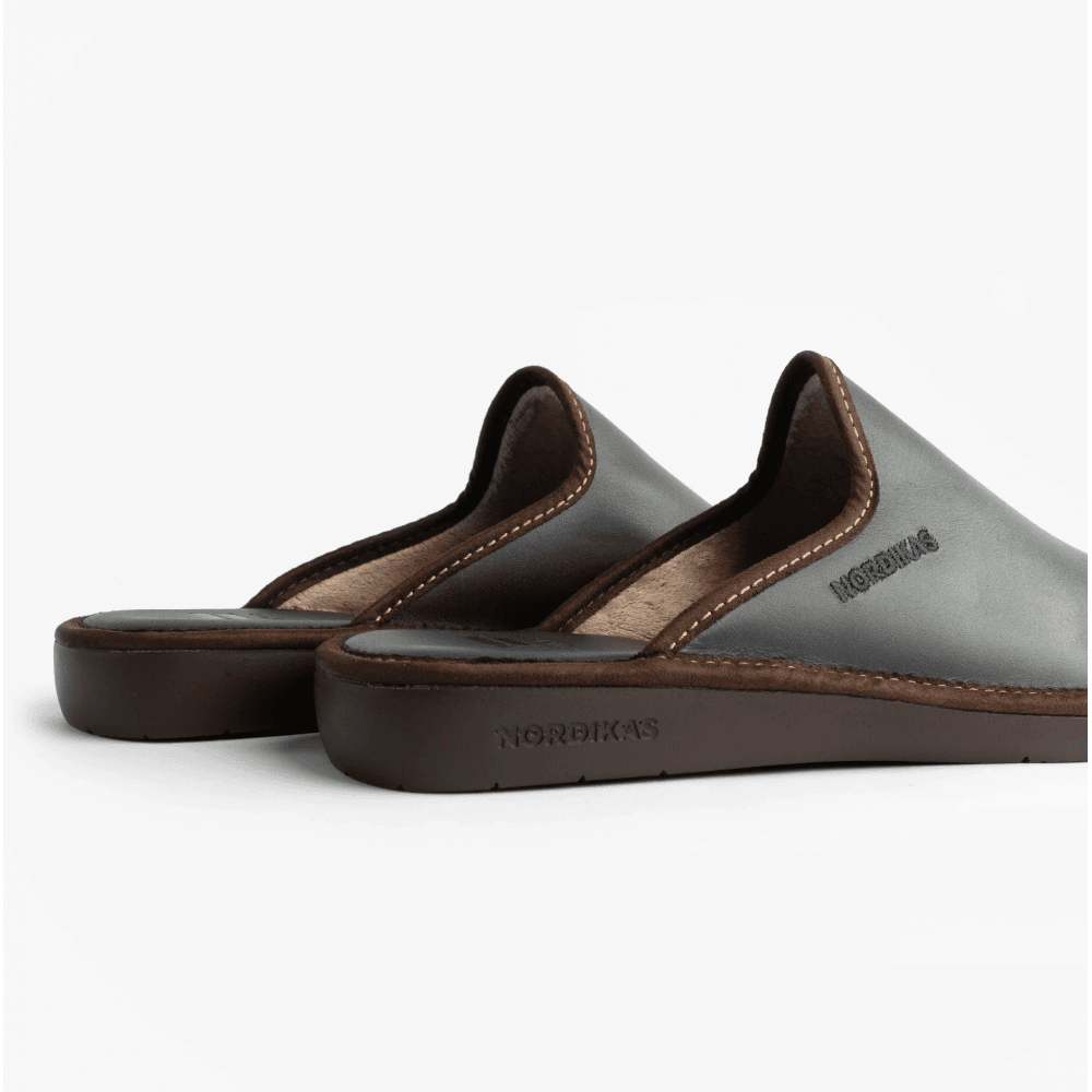Nordikas Mens 131 Mule Leather Slipper - Marino/Blue - image 004 |ww_colour=marino-blue|ww_order=004|