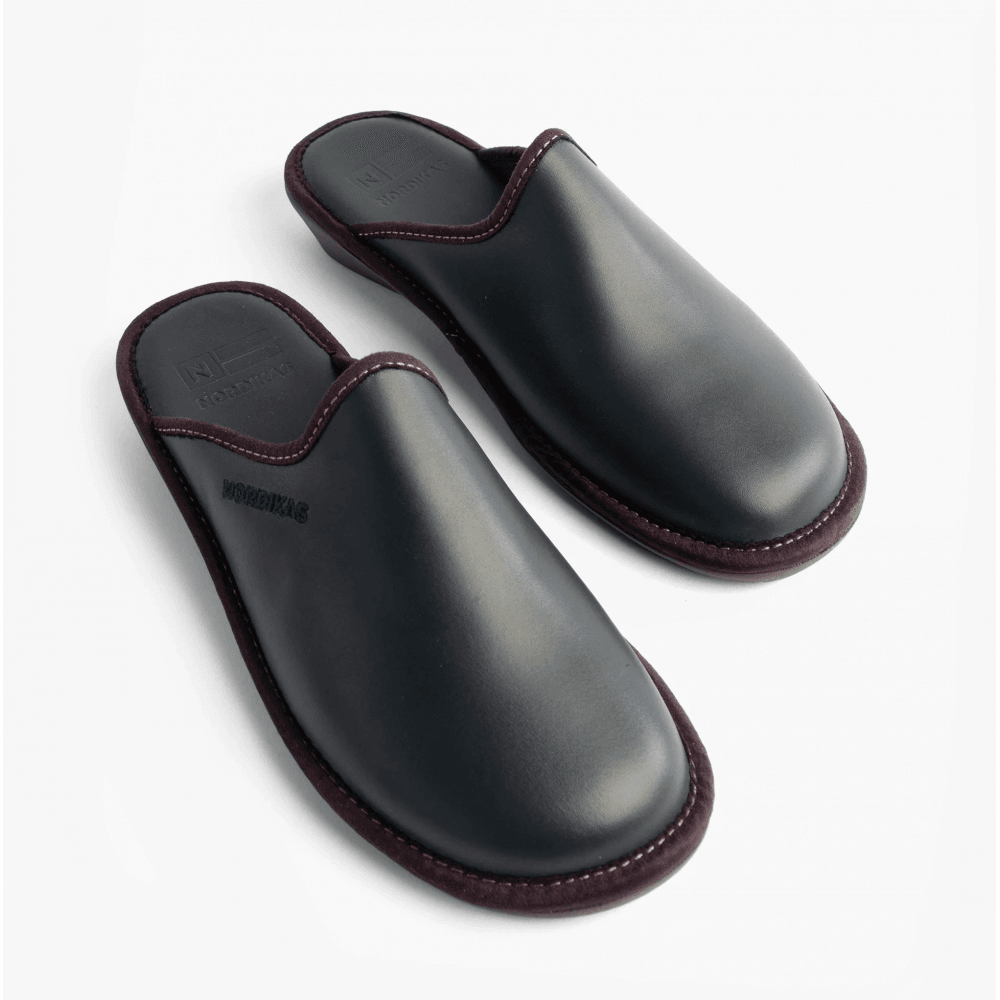 Nordikas Womens 347 Leather Mule Slipper - Marino/Blue - image 005 |ww_colour=marino-blue|ww_order=005|