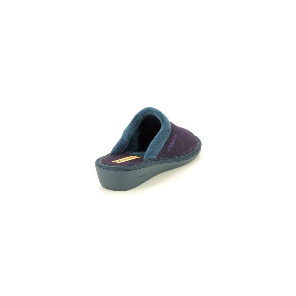 Nordikas Womens 234 Mule Suede Slipper - Purpura/Purple - image 003 |ww_colour=purpura-purple|ww_order=003|
