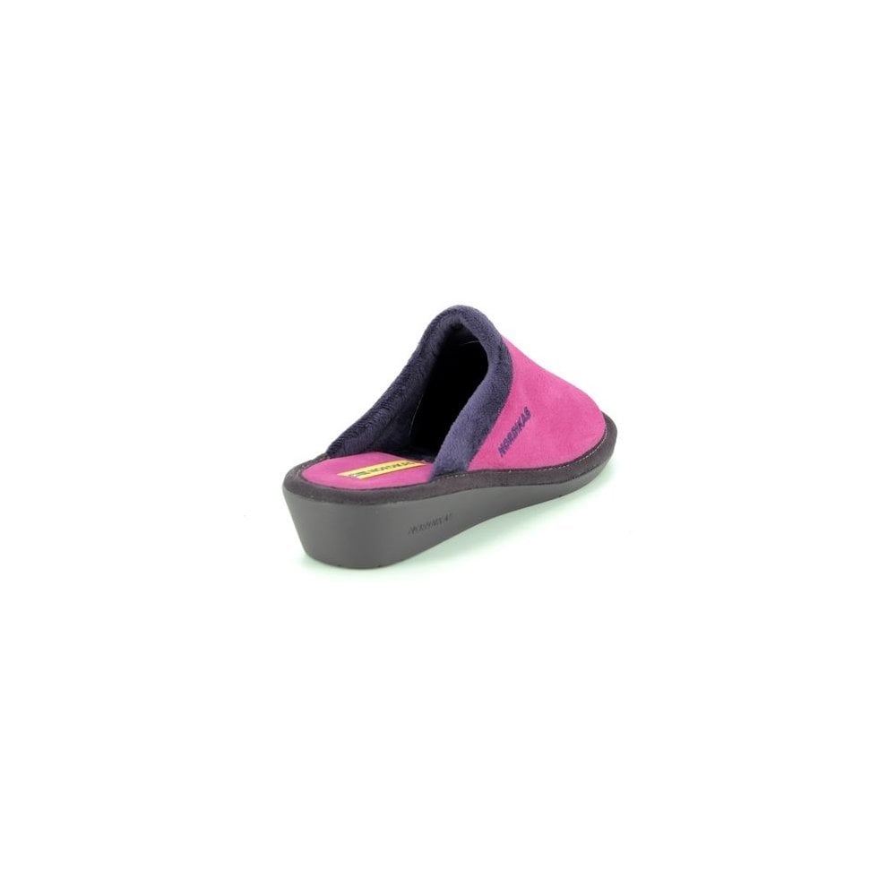 Nordikas Womens 234 Mule Suede Slipper - Fresa/Pink - image 003 |ww_colour=fresa-pink|ww_order=003|