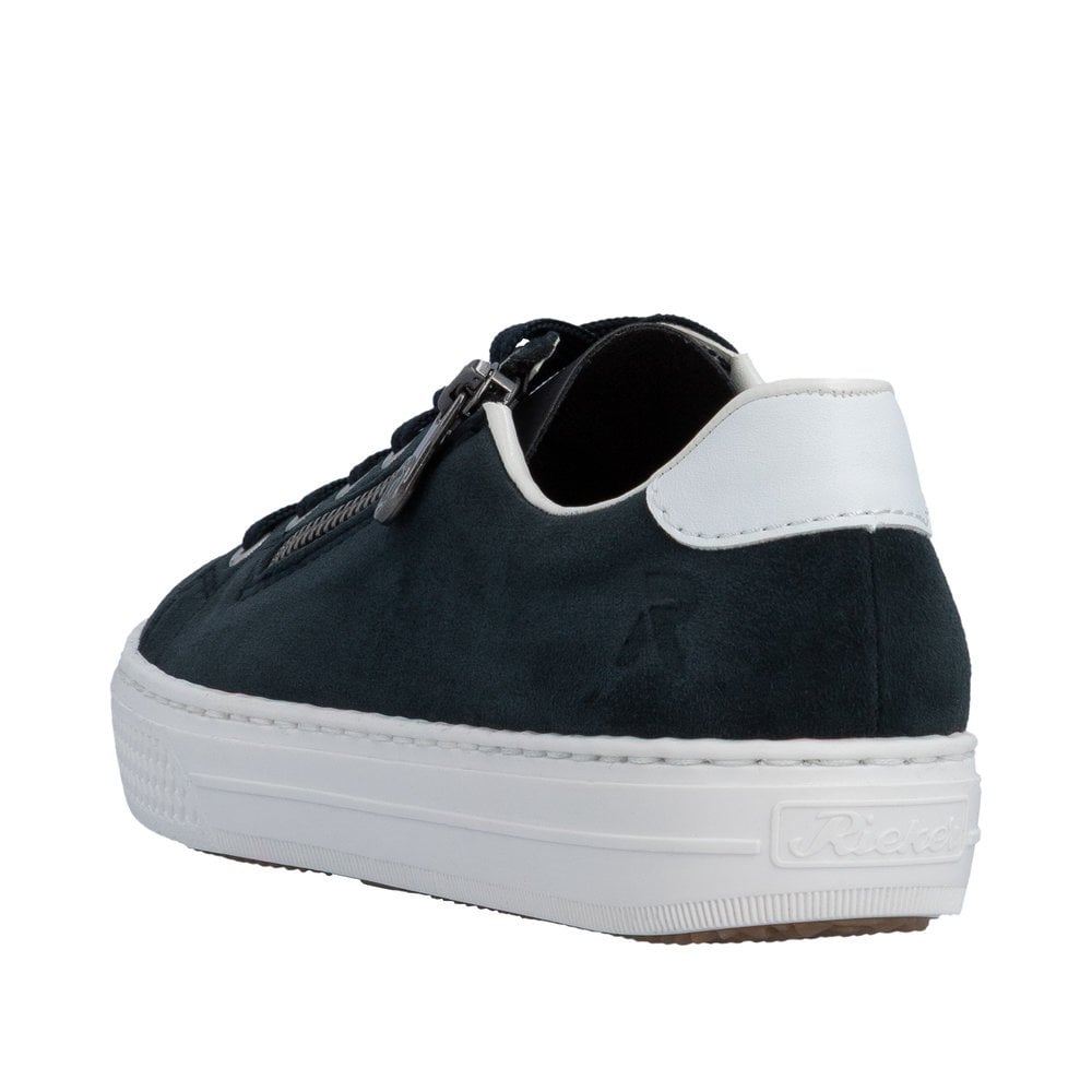Rieker L59L1 Lace/Zip Up Casual Shoe - Dark Blue - image 003 |ww_colour=dark-blue|ww_order=003|