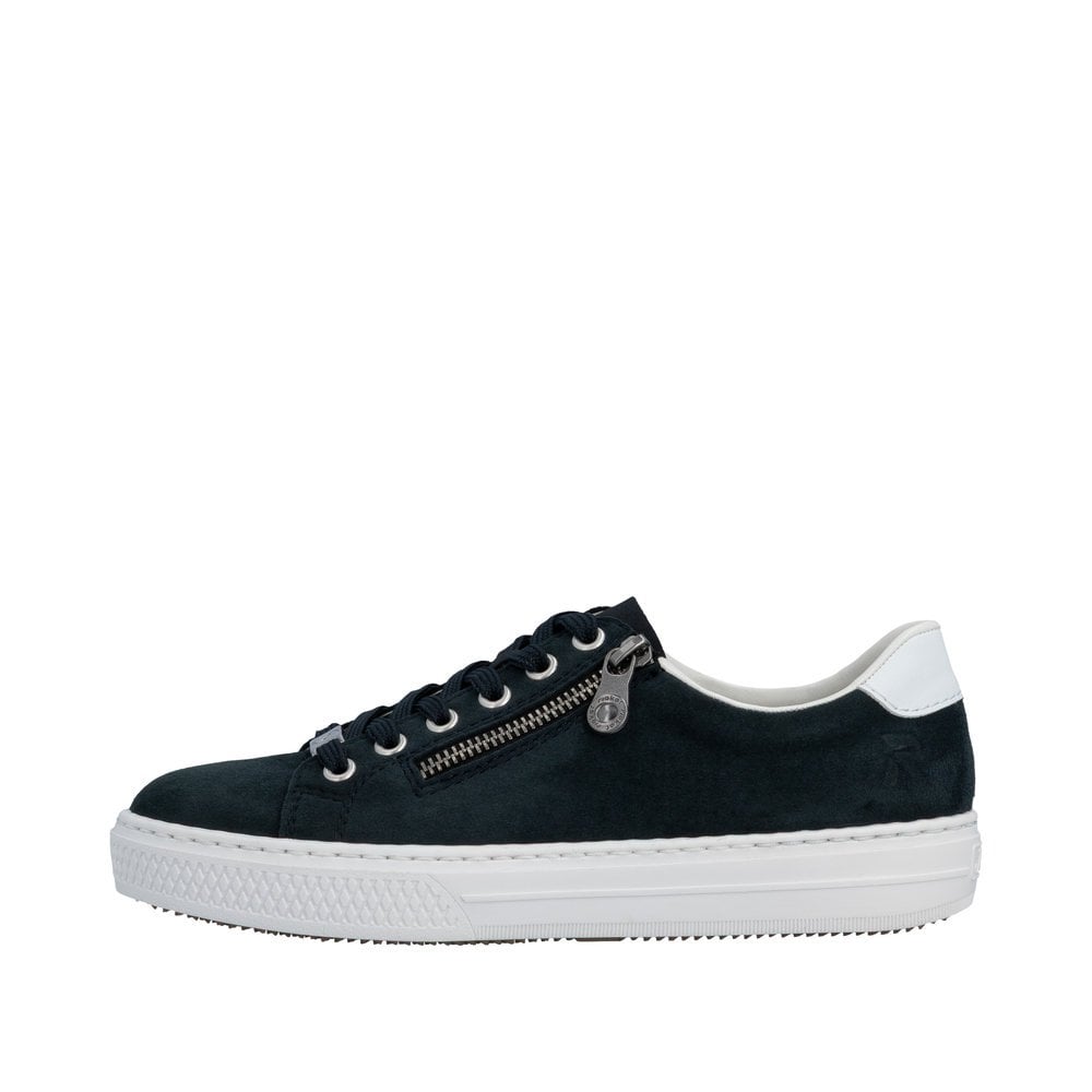 Rieker L59L1 Lace/Zip Up Casual Shoe - Dark Blue - image 005 |ww_colour=dark-blue|ww_order=005|