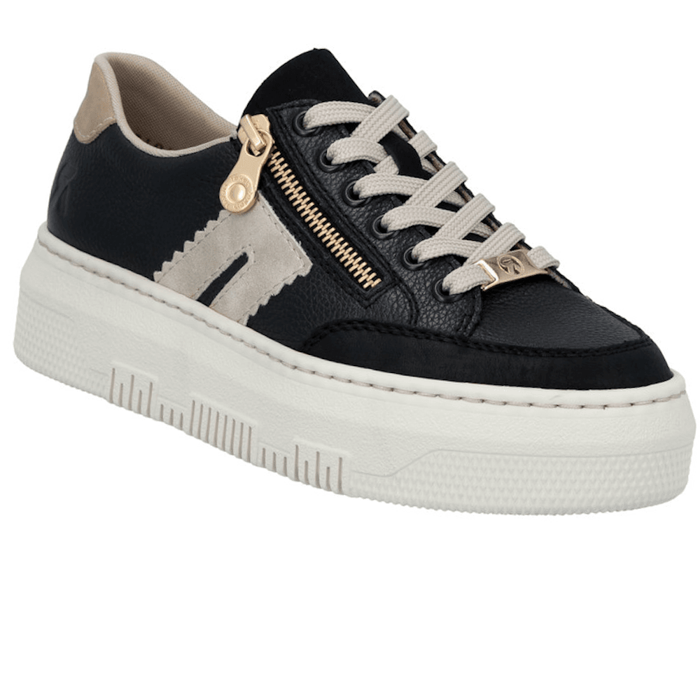 Rieker M1912 Zip shoe - Black - image 001 |ww_colour=black|ww_order=001|
