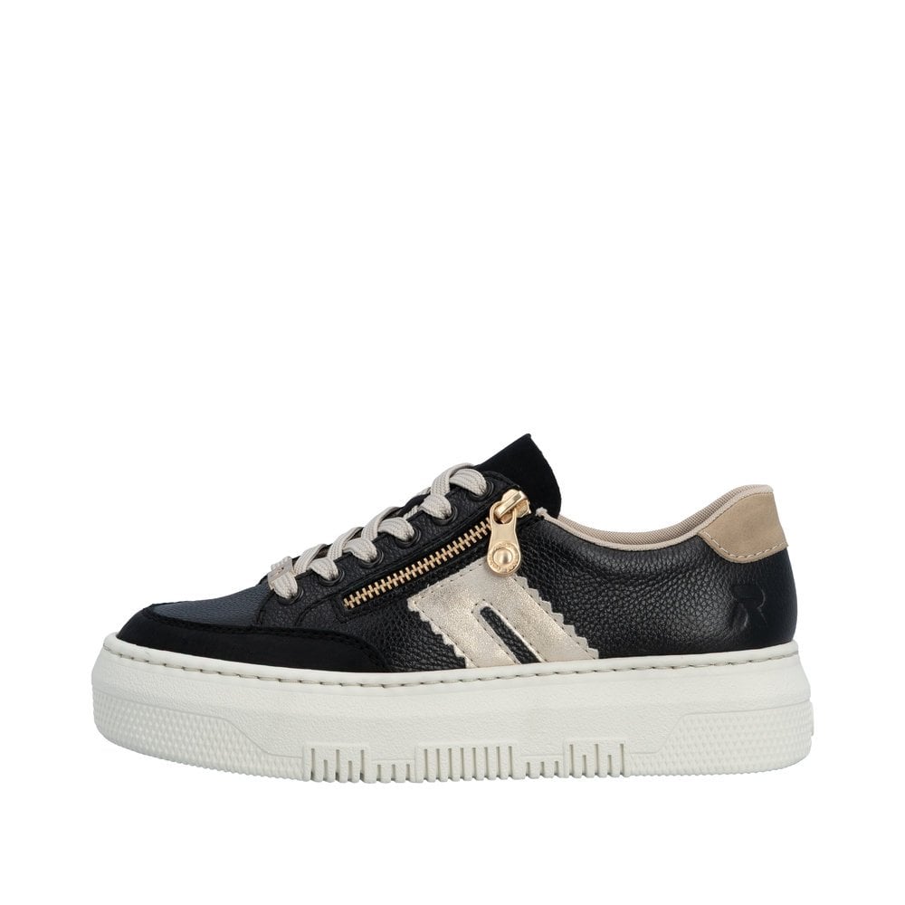 Rieker M1912 Zip shoe - Black - image 002 |ww_colour=black|ww_order=002|