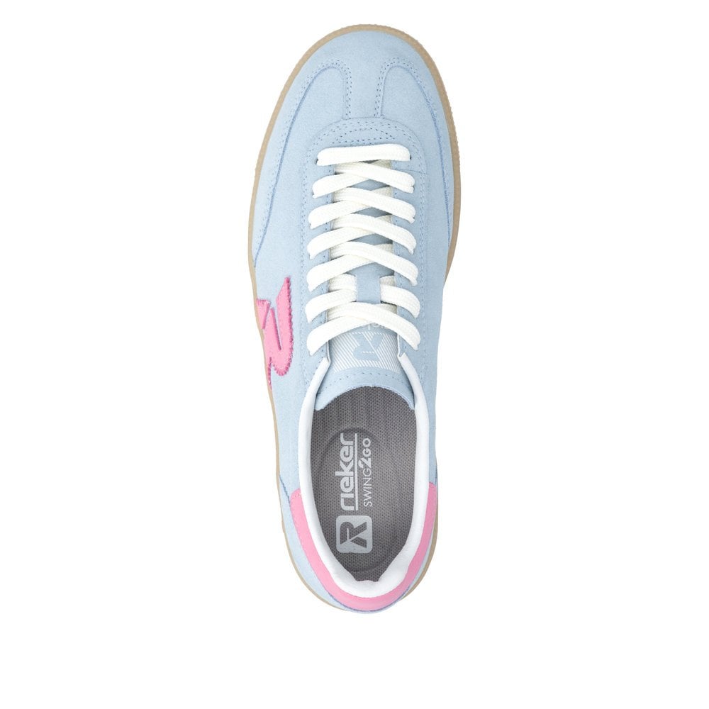 Rieker W2200 Lace Up Trainers - Blue - image 004 |ww_colour=blue|ww_order=004|