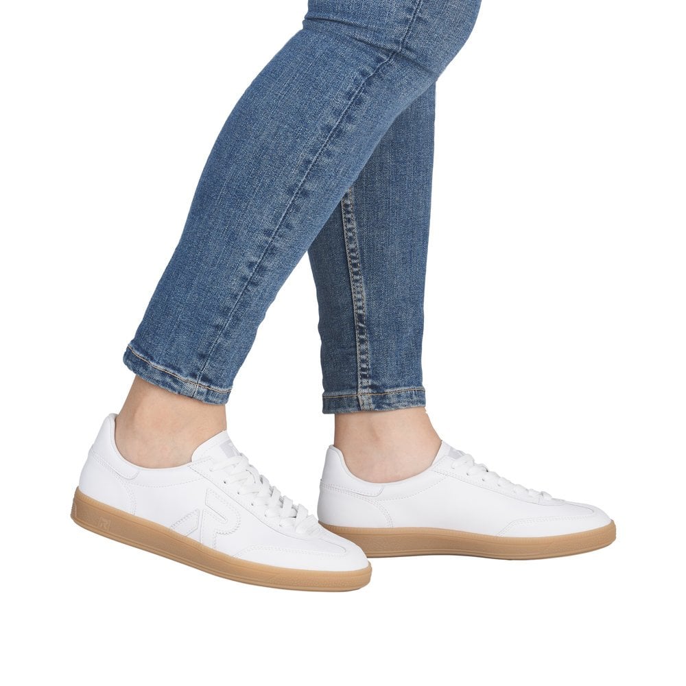 Rieker W2200 Lace Up Trainers - White - image 009 |ww_colour=white|ww_order=009|