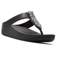 Fitflop Fino Pearls and Crystal Toe Post Sandal - Black - image 001 |ww_colour=black|ww_order=001|