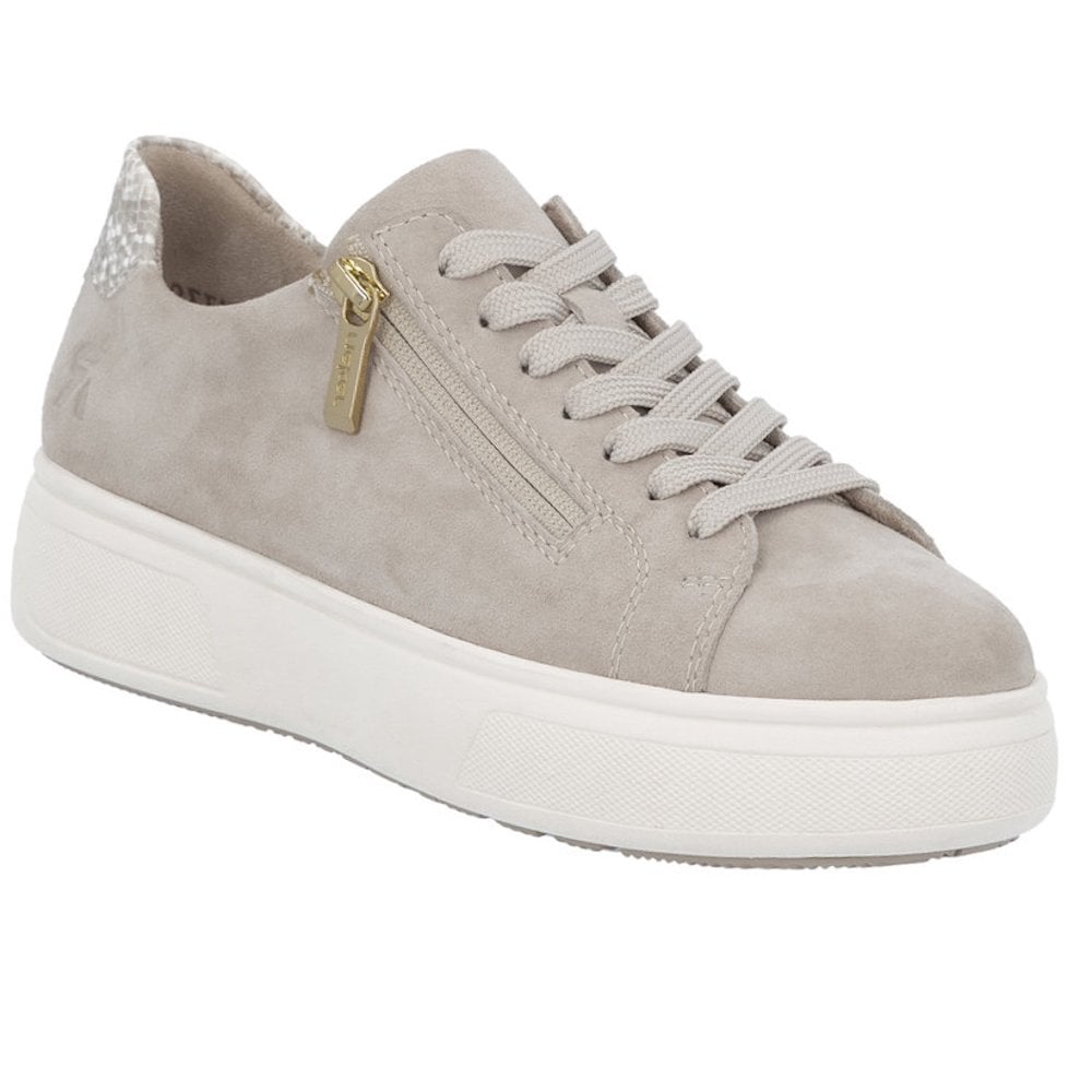 Rieker M7701 Zip & Lace Up Casual Shoe - Beige - image 001 |ww_colour=beige|ww_order=001|