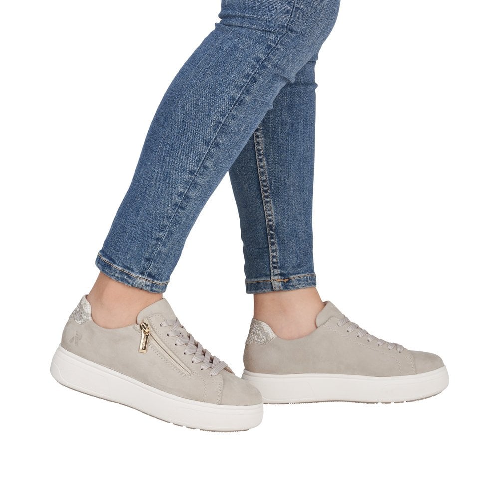 Rieker M7701 Zip & Lace Up Casual Shoe - Beige - image 009 |ww_colour=beige|ww_order=009|
