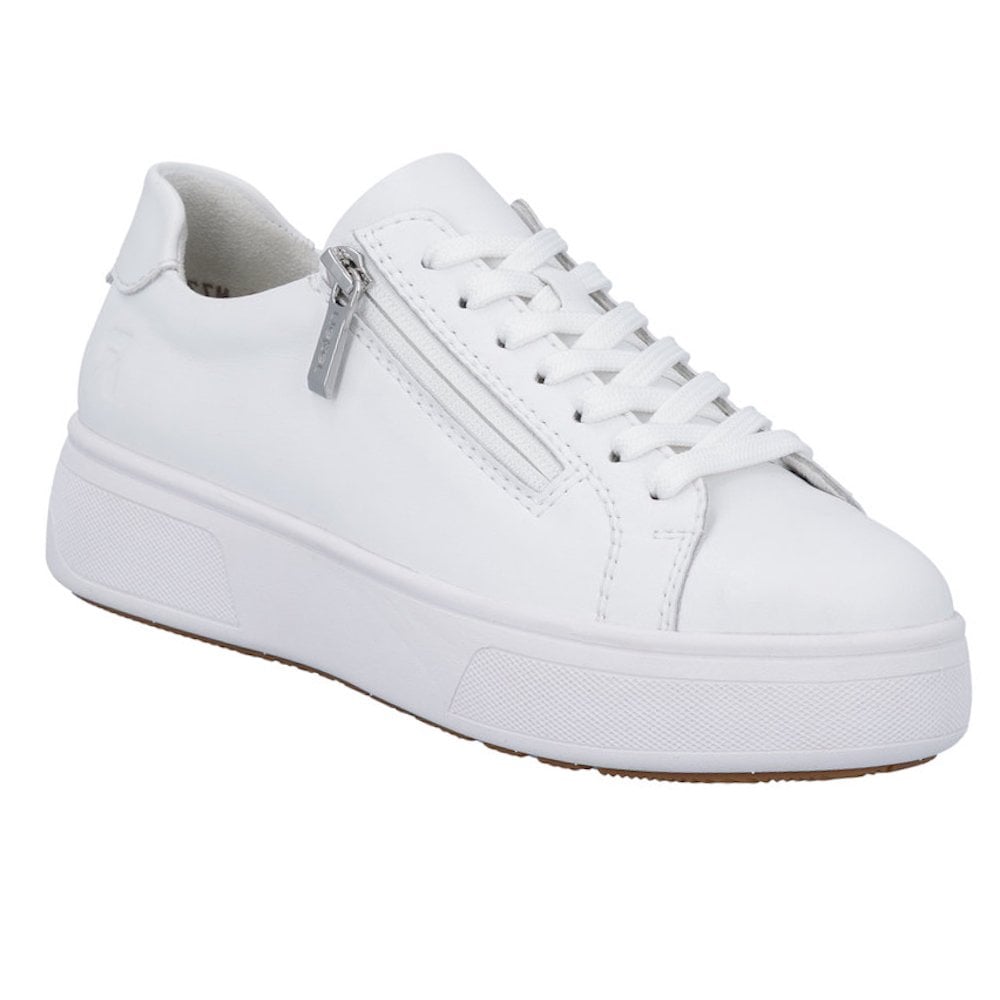 Rieker M7701 Zip & Lace Up Casual Shoe - White - image 001 |ww_colour=white|ww_order=001|