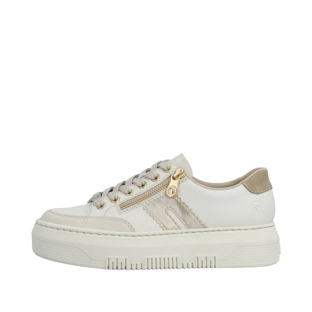 Rieker M1912 Zip shoe - Off White - image 002 |ww_colour=off-white|ww_order=002|