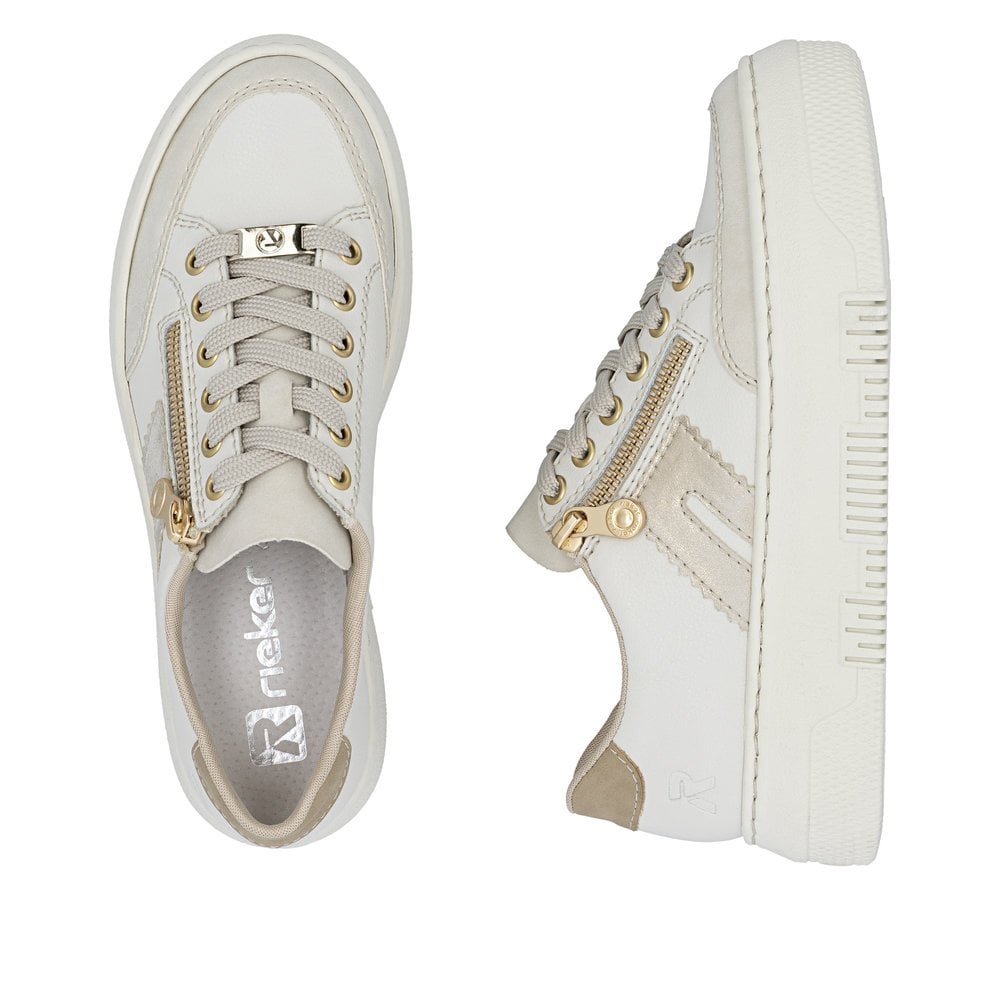 Rieker M1912 Zip shoe - Off White - image 005 |ww_colour=off-white|ww_order=005|
