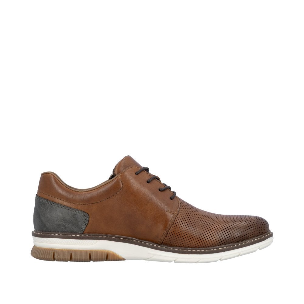 Rieker 14412 Lace & Zip Shoe - Brown - image 002 |ww_colour=brown|ww_order=002|
