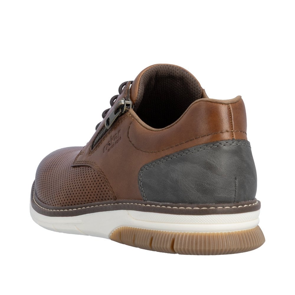 Rieker 14412 Lace & Zip Shoe - Brown - image 003 |ww_colour=brown|ww_order=003|