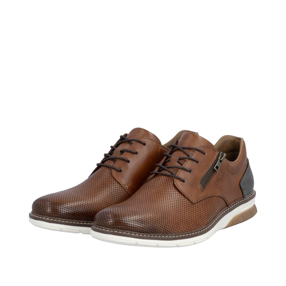 Rieker 14412 Lace & Zip Shoe - Brown - image 006 |ww_colour=brown|ww_order=006|