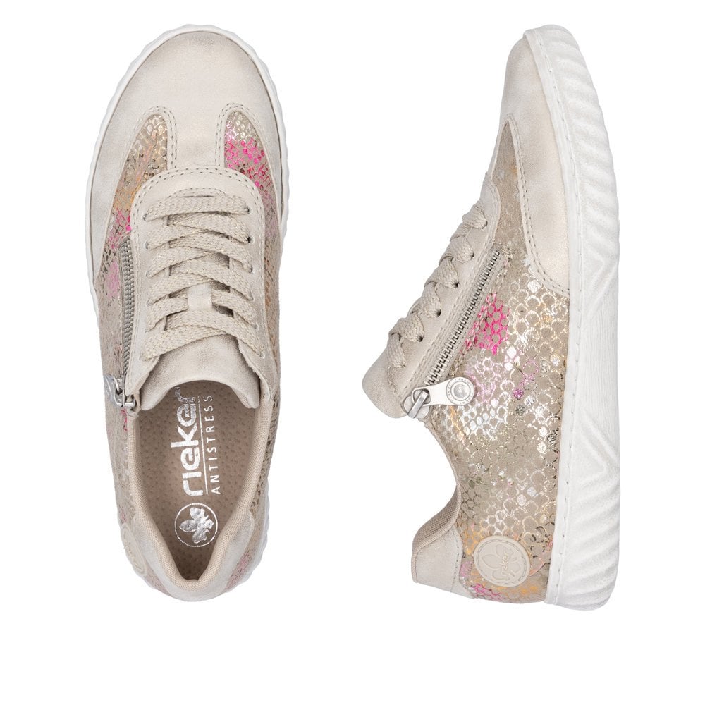Rieker N0902 Lace & Zip trainer - Multi - image 008 |ww_colour=multi|ww_order=008|