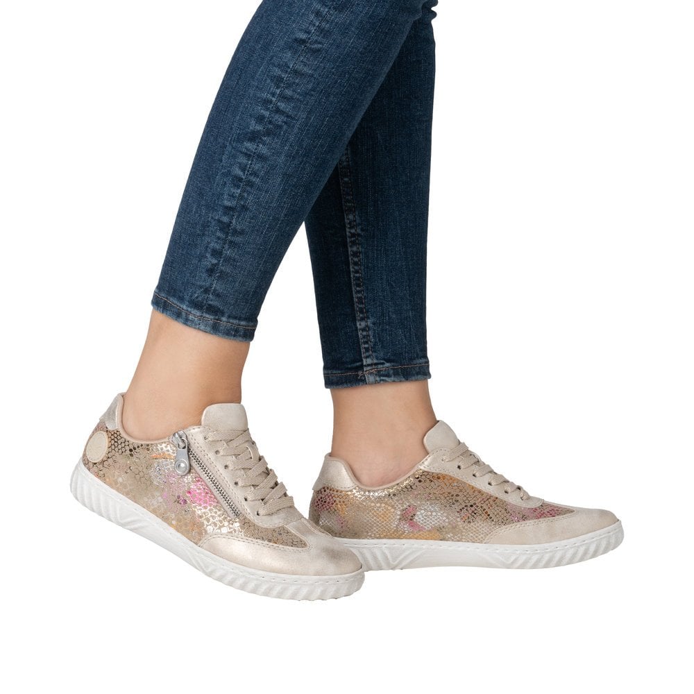 Rieker N0902 Lace & Zip trainer - Multi - image 009 |ww_colour=multi|ww_order=009|